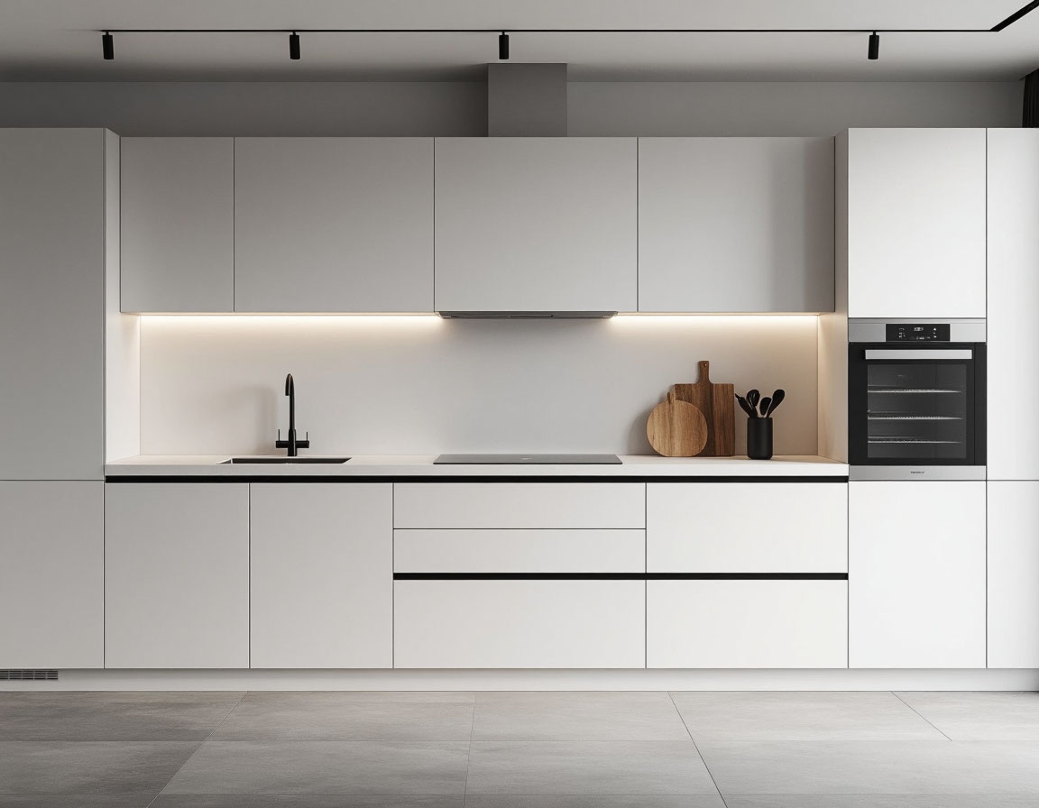 Прямая кухня — это классическая компоновка кухонного гарнитура, при которой все рабочие и бытовые элементы размещены вдоль одной стены. Несмотря на кажущуюся простоту, такая планировка обладает целым рядом преимуществ, которые делают её оптимальным в...